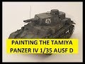 Painting Tutorial of Tamiya 1/35 Panzer IV Ausf D Old School Cool