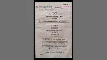 chse class 12th botany question paper 2025 📌 #exam #chse #chse2025 #botany