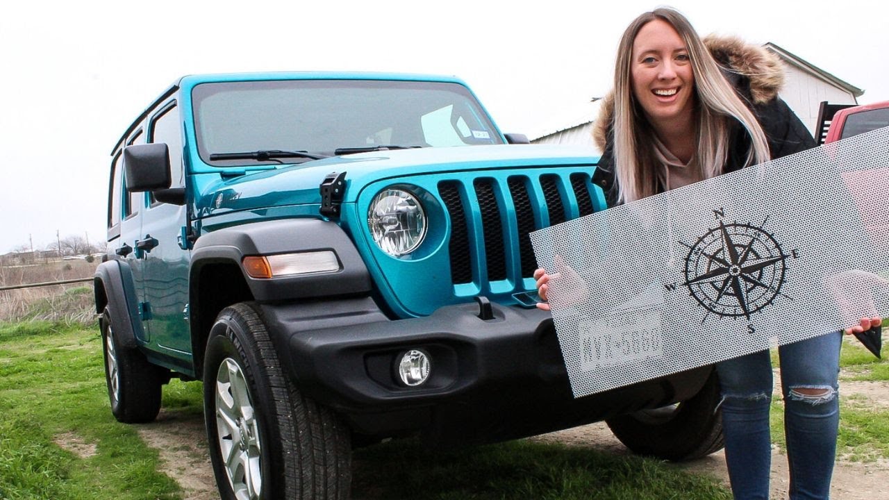 Dirty Acres Grill Insert Install on my 2020 Jeep Wrangler - YouTube