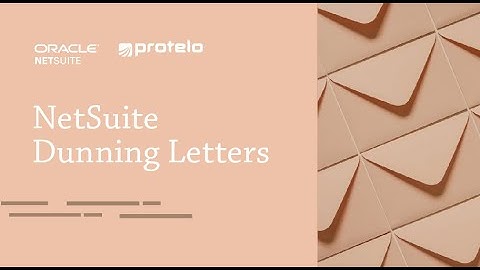 NetSuite Dunning Letters