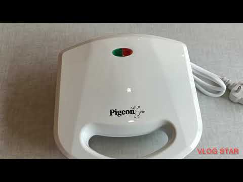 pigeon Sandwich toaster with toast plates India most admired brand stovekraft colour white 750 Watts