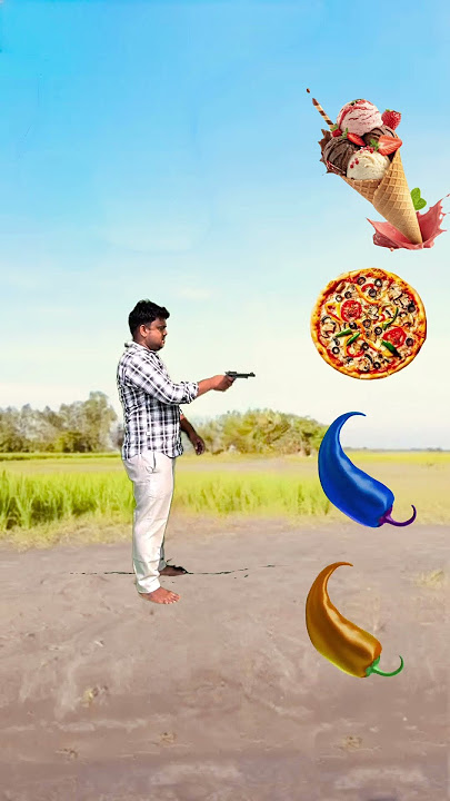 Mirch aaiscreem pizza chocolate & bargar boy gan shot fanny video #funny #comedy #shorts