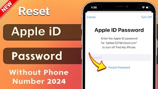 How To Reset Apple ID Password without Phone Number 2024 | Forgot Apple ID Password