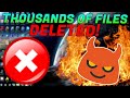 SCAMMER RAGES WHEN I DELETE THOUSANDS OF HIS FILES!