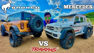 RC Traxxas Maxx Vs Mercedes Gwagon Vs Ford Bronco Vs JLB Speed Car - Chatpat toy tv