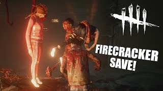 BEST FIRECRACKER SAVE EVER! | Dead By Daylight Survivor