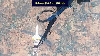 Amazing birds eye view of ISRO RLV LEX mission from Indian Air Force Chinook #isro #drdo