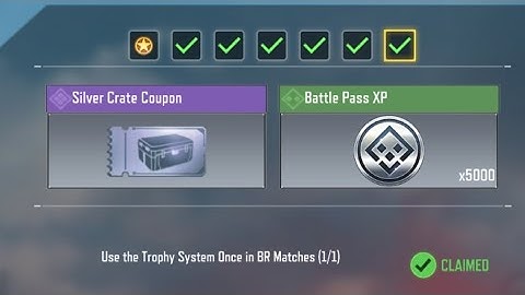 call of duty mobile  use the trophy system once in Br matches