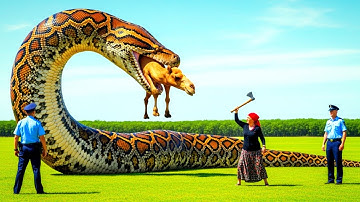 Heroic Rescue Team Frees Brave Camel from Giant Python’s Deadly Grip