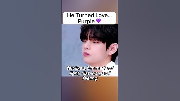 He Changed the Color of Love 💜 V (Kim Taehyung) — The Man Who Made the World Say “I Purple You” #bts