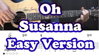 Video thumbnail of "Oh Susanna - Easy Guitar Tutorial"