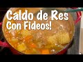 Caldo de Res con Fideos