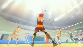 Haikyuu Hinata Shoyo Calming Receive Moment