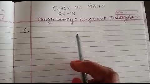 Q1(i to iv) ch-19 Congruency class VII ICSE BOARD maths by love with mathematics
