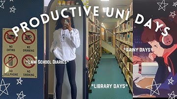 productive uni days | law student diaries | study vlog | library days | wits university 📖
