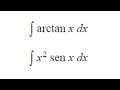 Dos integrales resueltas por partes. Ejercicio 3-4bc