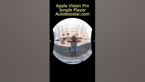 Jungle Player 3D Web VR Demo on Apple Vision Pro #webvideo #3dvideo #applevisionpro #videoplayer