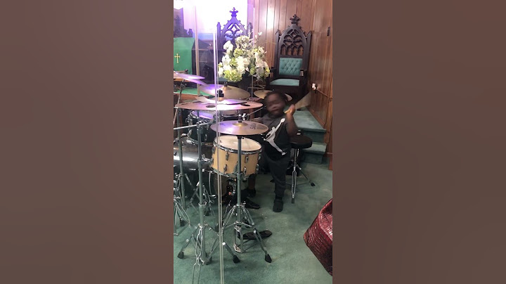 Lil baby brother tearing them drums up 😹