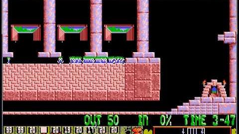 Lemmings - Lv17 Fun: Easy when you know how
