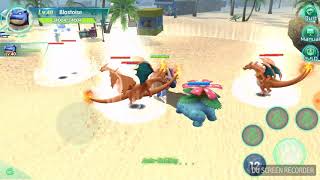 Charizard, Blastoise, Venusaur. 3 Pokemon Fight. Pokemon Tekken 3d mod apk.