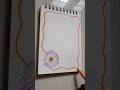 Aesthetic front page design for school projects #ytshorts #frontpage