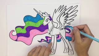 Раскраски Принцесса Селестия | Celestia Coloring Pages | Конфетки ТВ