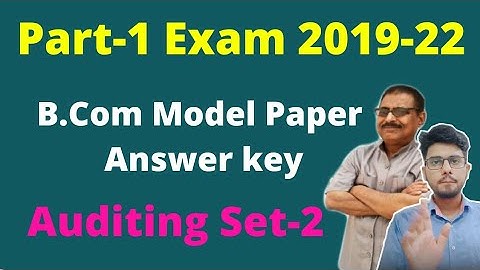 brabu part-1 model paper solution auditing, b.com part-1 bihar university model paper answer key