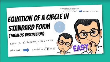 Equation of a circle in Standard Form