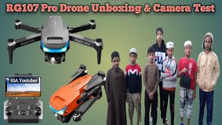 RG107 Pro Drone Unboxing and Review|rg107 pro drone camera test|SSA Youtuber|