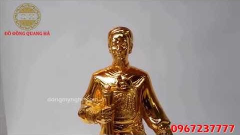 Tượng Đồng Trần Hưng Đạo Mạ Vàng 24K - Giá Xuất Xưởng