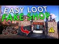 LURING PLAYERS into an ELECTRIC SCAM SHOP! - Rust Trap Base