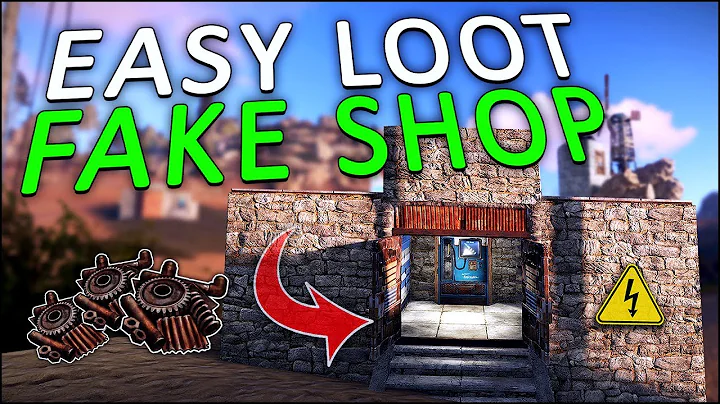 LURING PLAYERS into an ELECTRIC SCAM SHOP! - Rust Trap Base