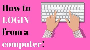 How to log in from a desktop computer or laptop!