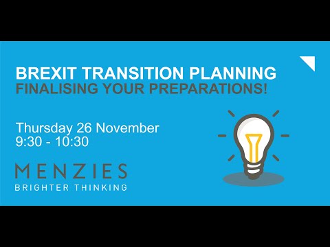 Brexit Transition Planning – finalising your preparations!