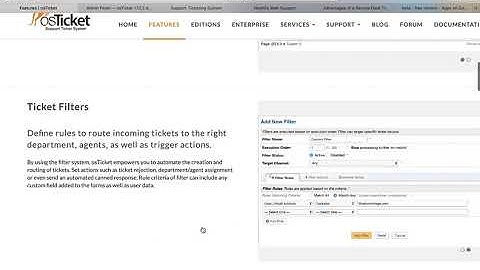 Features of OSTicket