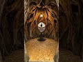 😱😱 Hidden Underground Root Shelter for Surviva 🌲l #built #construction #diybuild #UndergroundHome