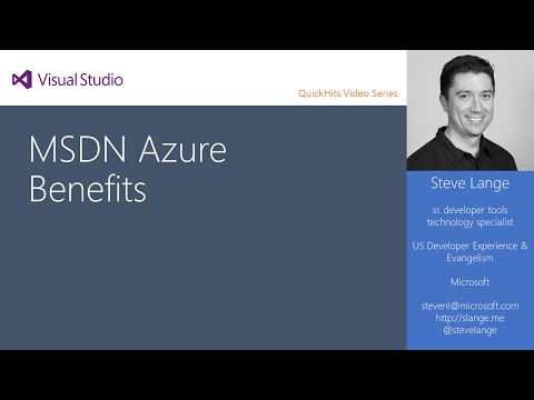 QuickHits - MSDN Azure Benefits (2015)