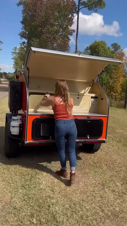 Custom built teardrop camper
