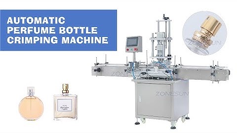 ZONESUN ZS-YG11 Automatic Perfume Sprayer Cap Collaring Bottle Crimping Capping Machine
