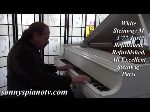 White Steinway M
