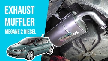 How to replace the exhaust muffler Megane mk2 1.5 dCi 💨