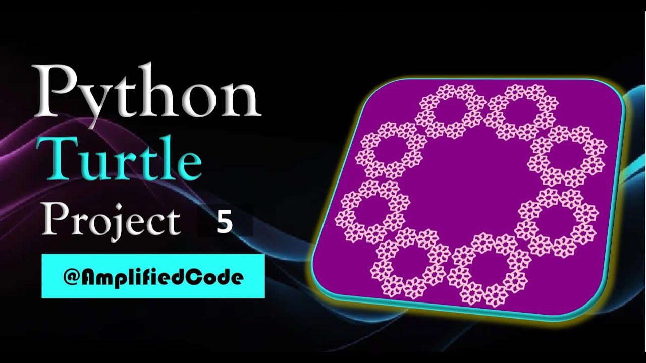 Clockwise Sunflowers Circle Form Flower Python Code | Nested 