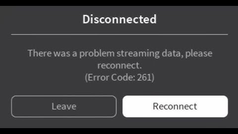 [SOLVED] Roblox Error Code 261