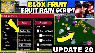 Blox Fruit Script Update 20 No Key AUTO FARM & FRUIT RAIN ! SARA