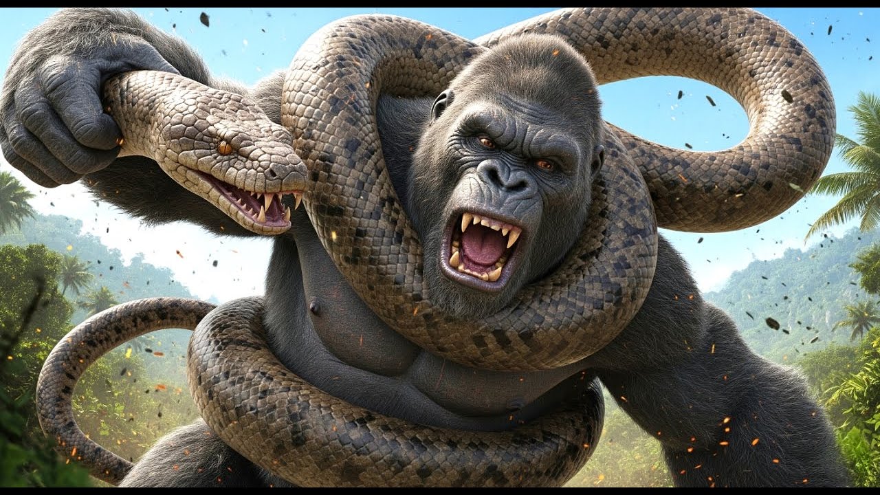 King Kong vs. Anaconda: The Ultimate Jungle Showdown!