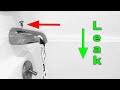 Bathtub Spout. How to replace and fix leaking tub spout diverter when shower is on