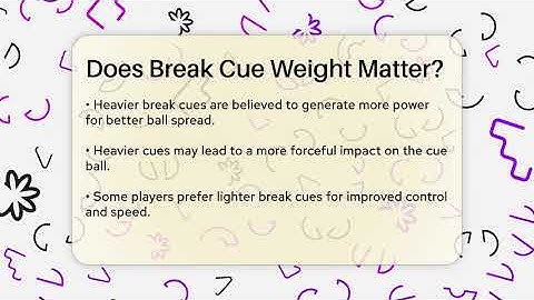 Does Break Cue Weight Matter? - Billiards Hustlers