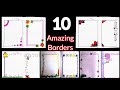 10 amazing borders for projects handmadenotebook bordersrulled paper border designs project work