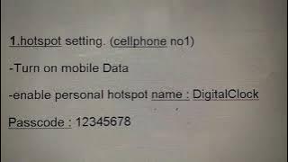 setting name and password