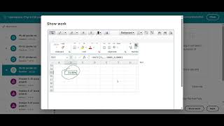 Pearson show work requirement (finance course)
